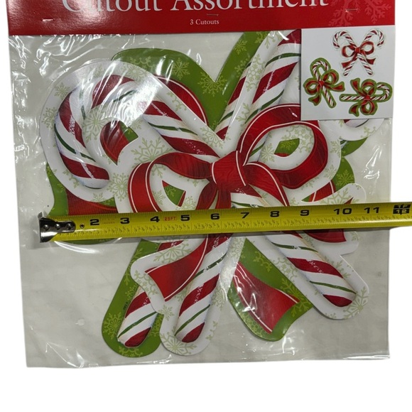 Creative Converting cutout assortment set of 3 candy cane cutouts new in package - Picture 5 of 6